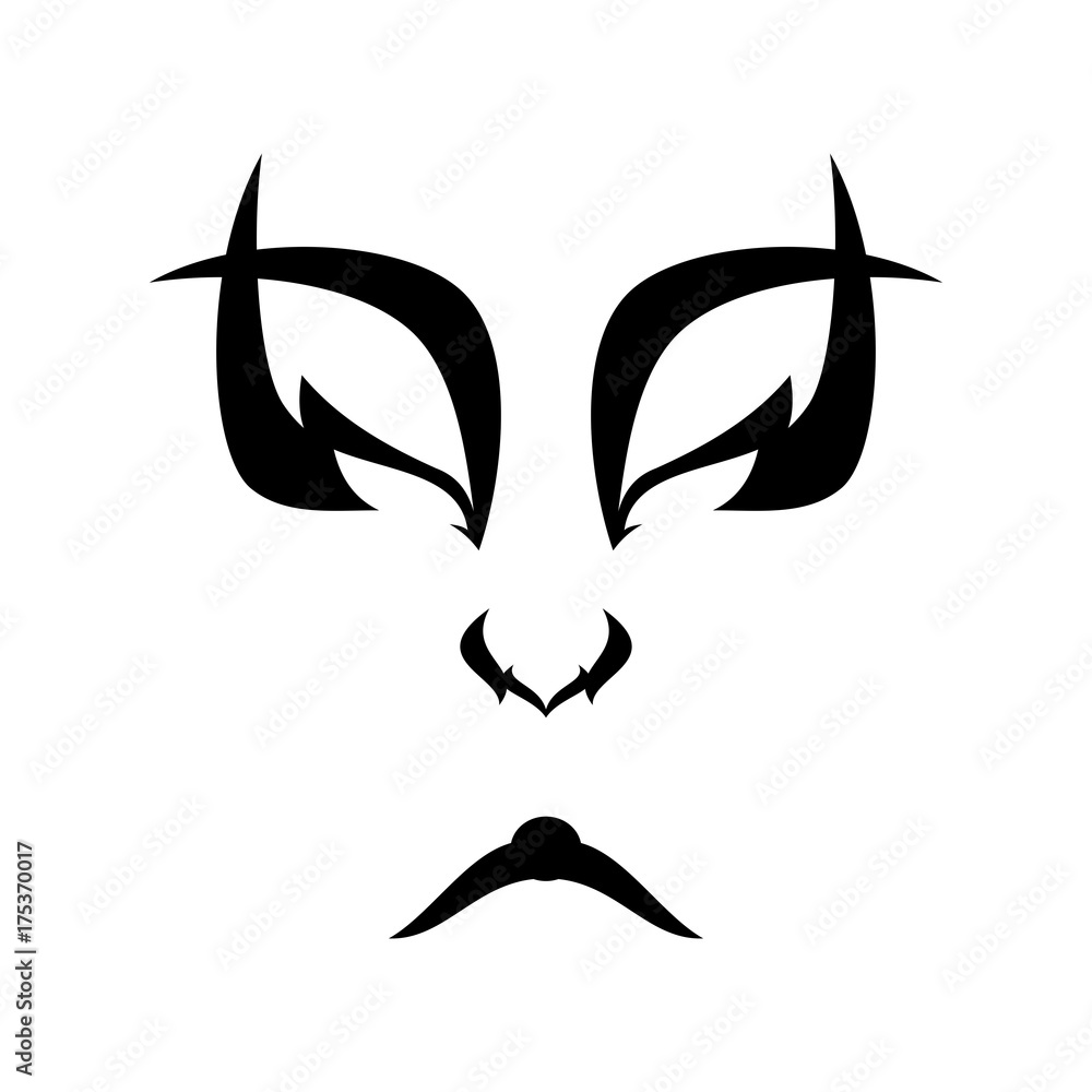 Naklejka premium Japanese drama Kabuki face