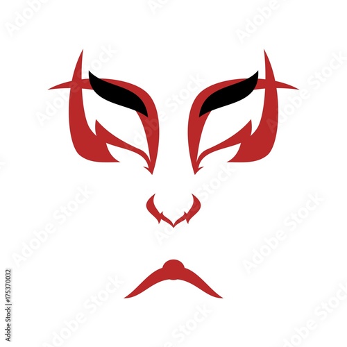 Japanese drama Kabuki face