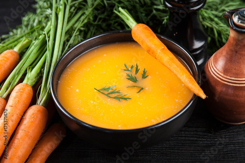 Carrot cream soup