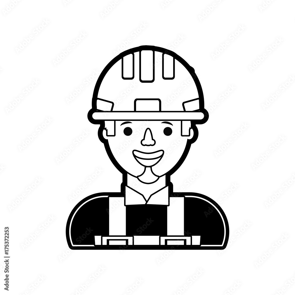 cartoon builder man icon cartoon builder man icon