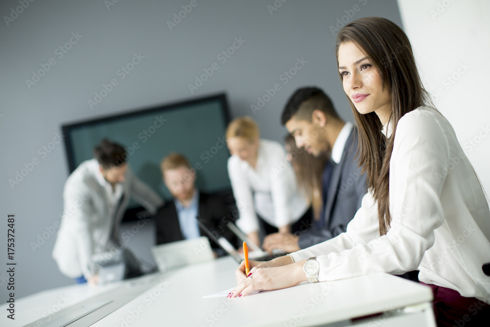 Business team working together to achieve better results Business team working together to achieve better results