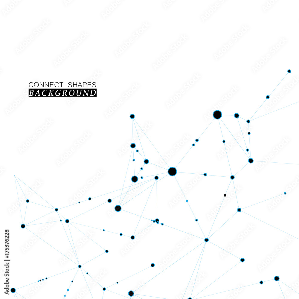 Polygonal abstract background with connected line and dots. Modern technological design for future world projects Polygonal abstract background with connected line and dots. Modern technological design for future world projects