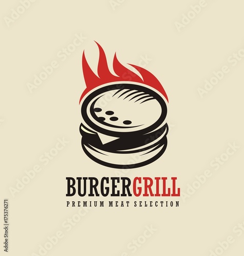 Burger logo design idea