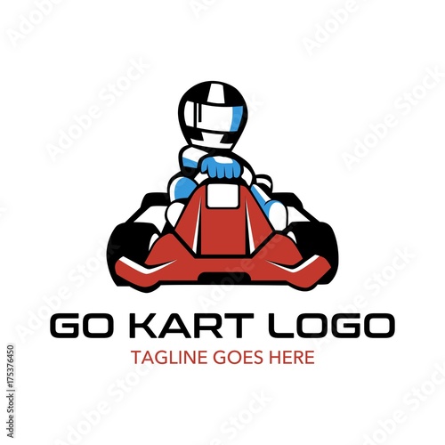Go Kart Logo Illustration