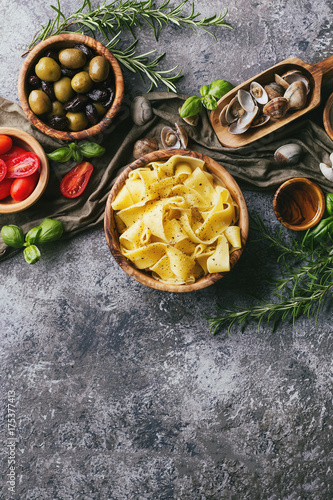 Home made tagliatelle