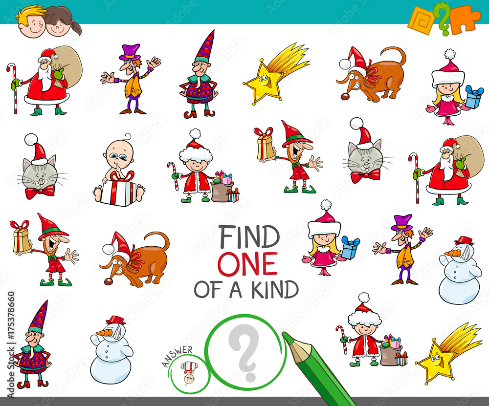 Christmas one picture of a kind cartoon game Christmas one picture of a kind cartoon game