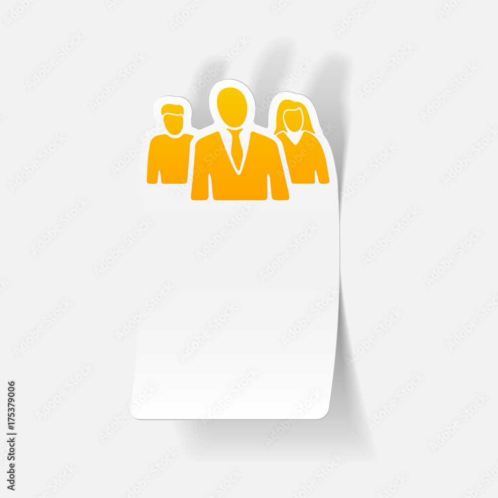realistic design element: business people realistic design element: business people