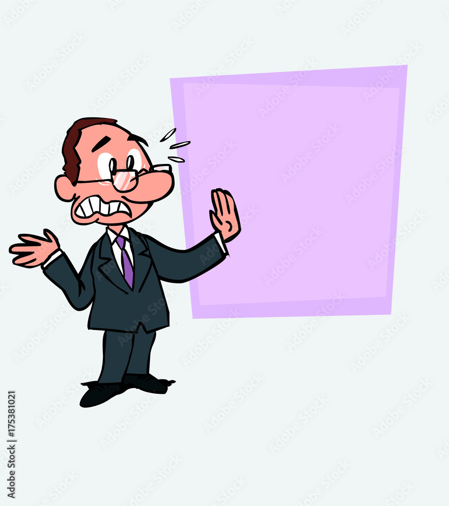 Very scared White businessman with glasses. Is showing, as in a presentation, the data you want. Very scared White businessman with glasses. Is showing, as in a presentation, the data you want.