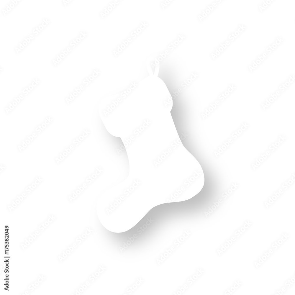 Icon mit Schatten - Socke - Weihnachtsgeschenk Icon mit Schatten - Socke - Weihnachtsgeschenk