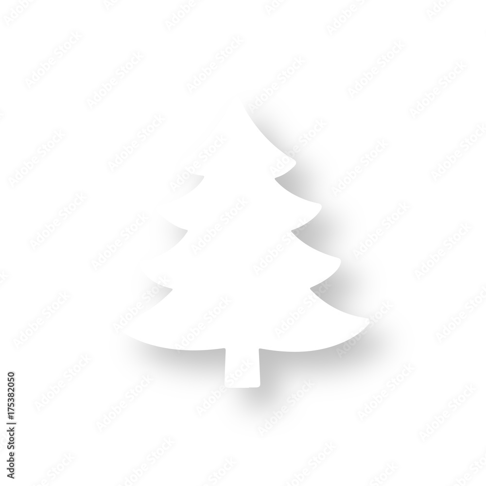 Icon mit Schatten - Weihnachtsbaum