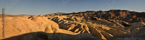 Rocks with the shape of Dunes at "Zabriskie Point", in the Death Valley