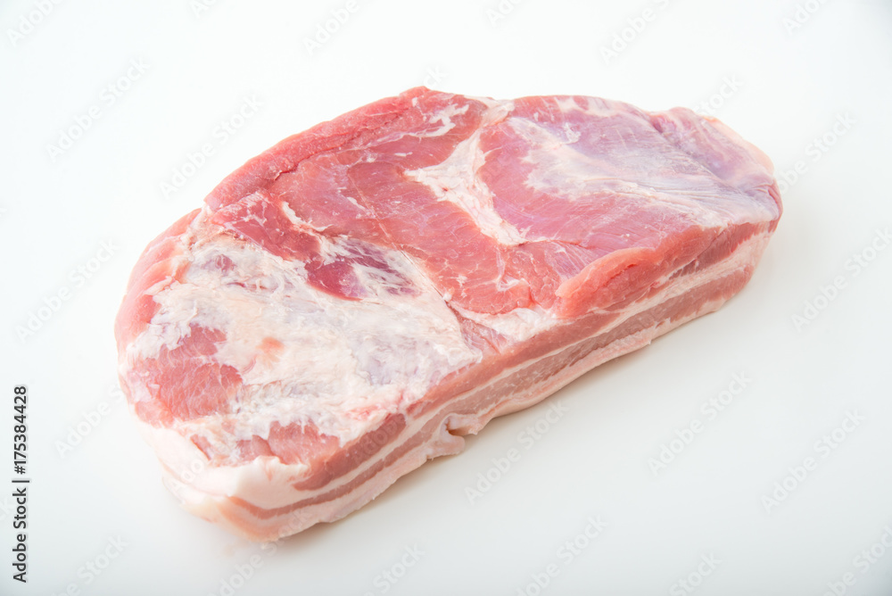 isolated pork belly isolated pork belly