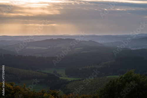 Panorama des nördlichen Siegerlandes mit Blick von der Ginsberger Heide