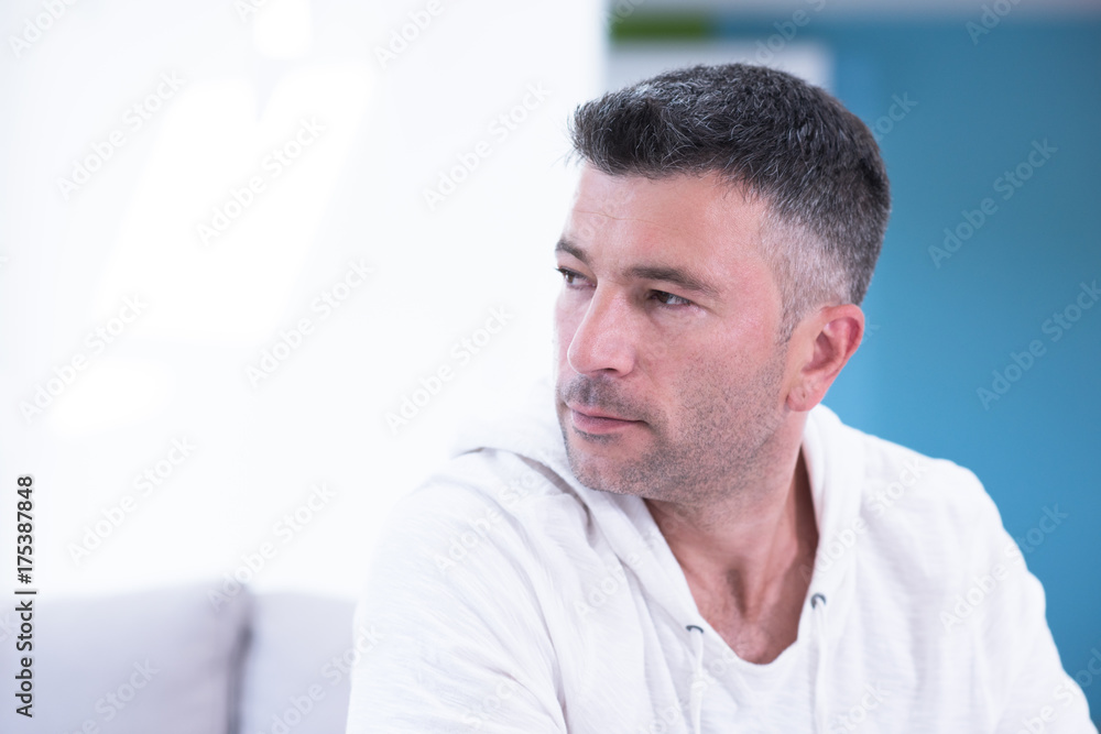 Portrait of a young man at home Portrait of a young man at home