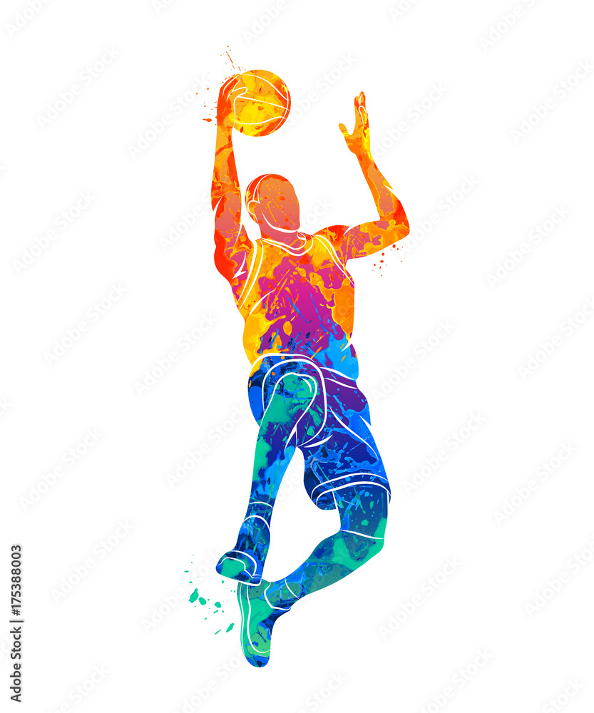Fototapeta premium basketball player, ball