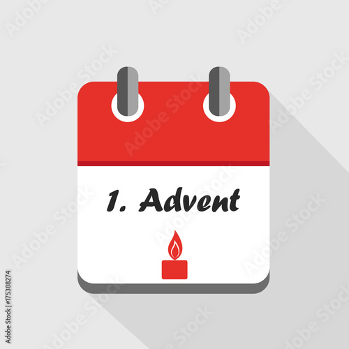 1 advent im roten kalender