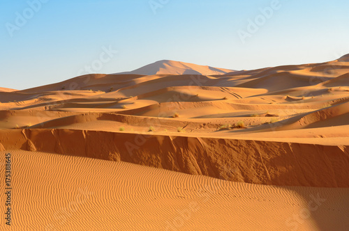 Erg Chebbi Sand dunes near Merzouga  Morocco