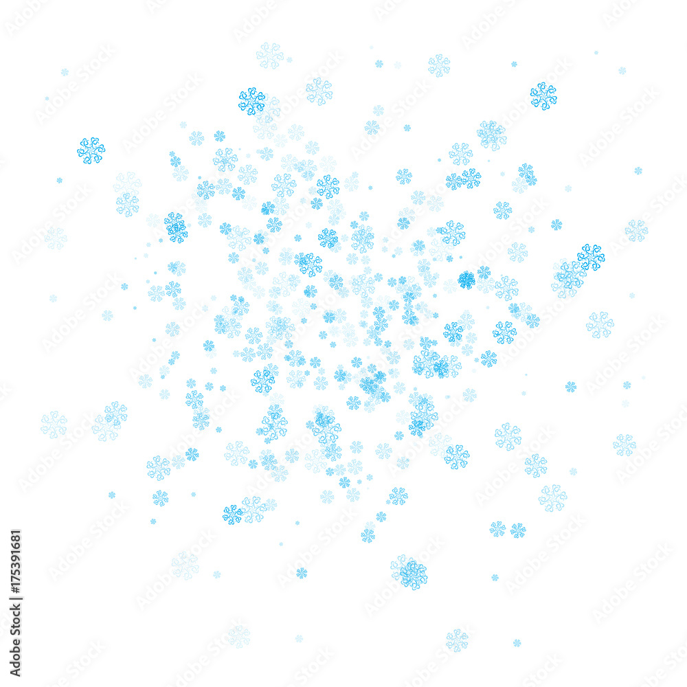 winter background with Blue snowflakes winter background with Blue snowflakes