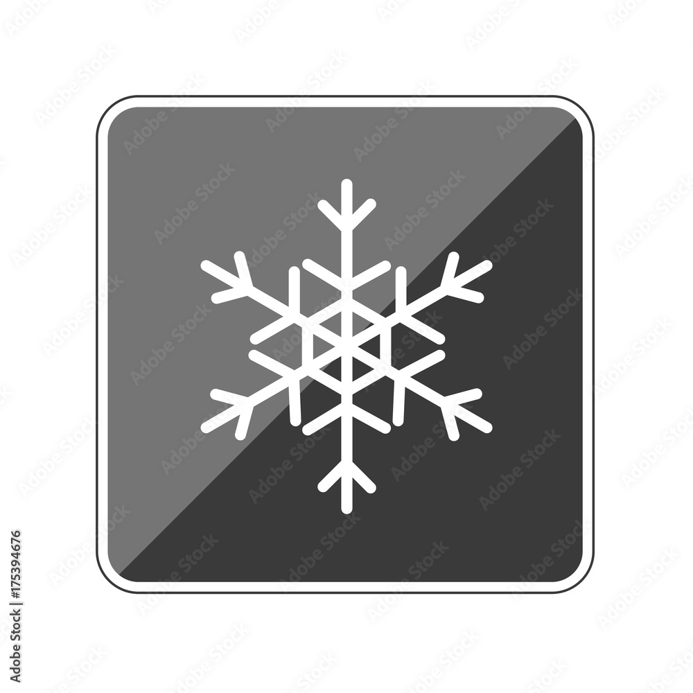 Eisflöckchen - Reflektierender App Button Eisflöckchen - Reflektierender App Button