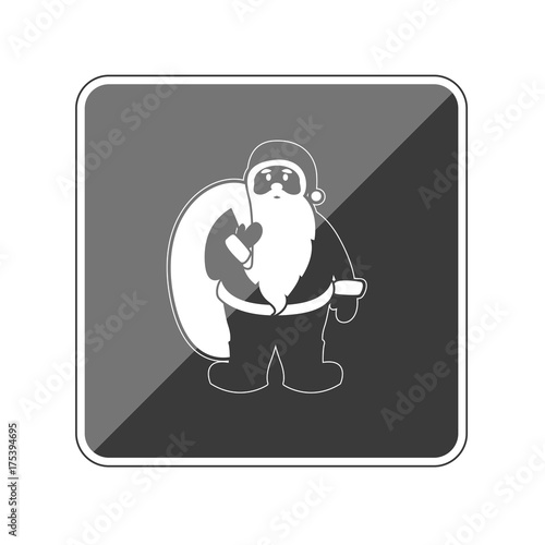 Weihnachtsmann - Reflektierender App Button