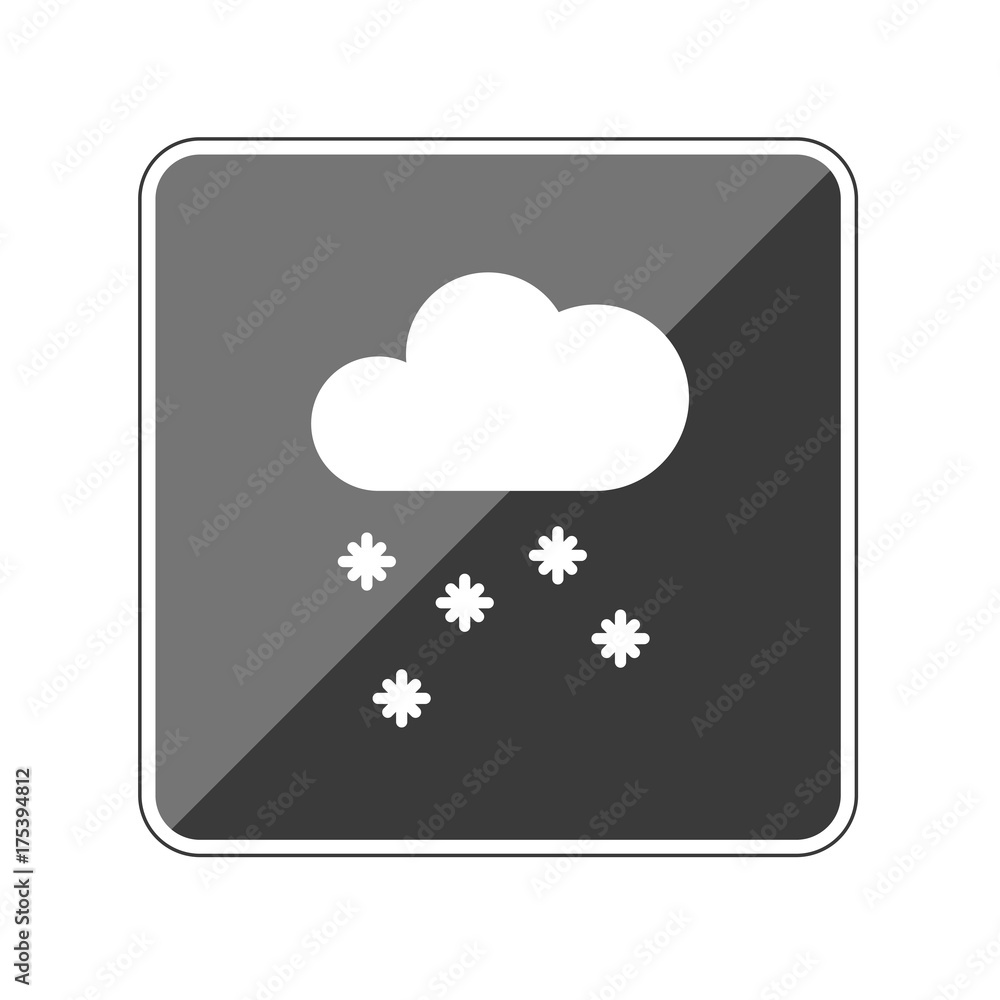 Schneefall - Reflektierender App Button Schneefall - Reflektierender App Button