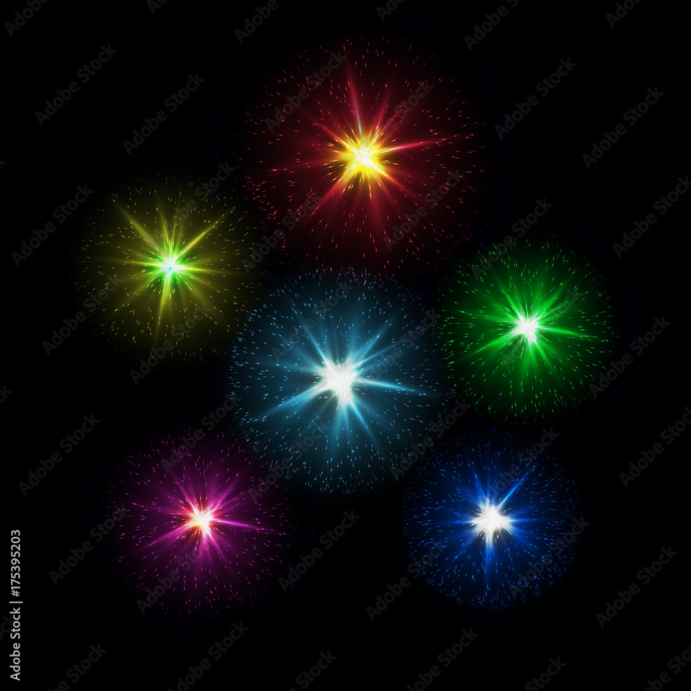 Fototapeta premium New Year's fireworks