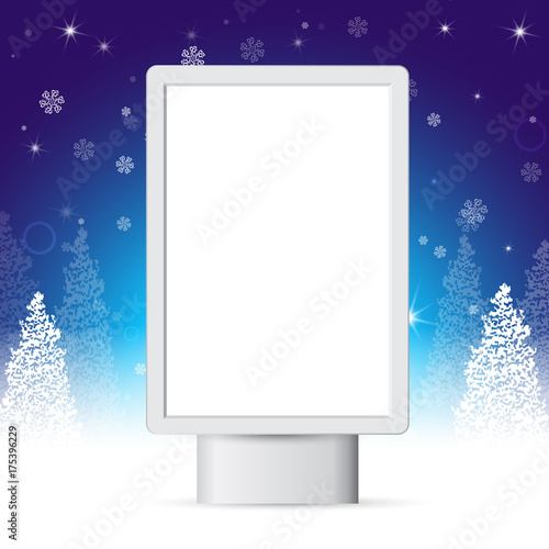 street banners for New Year's greetings, template