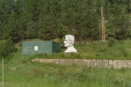 Abe Lincoln in the woods