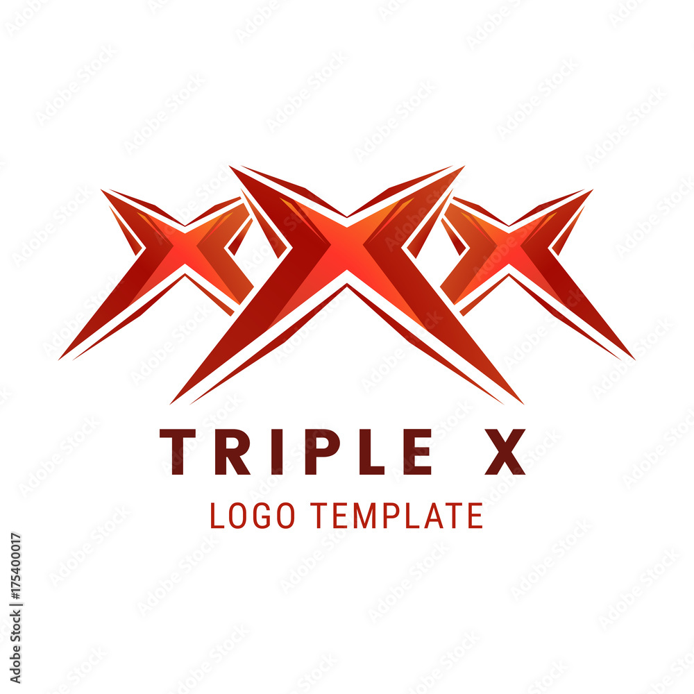 Letter X logo design icon. Colorful vector letters for app icon