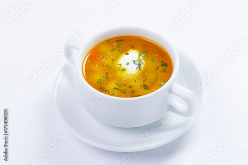 vegetable soup with sour cream © fox17
