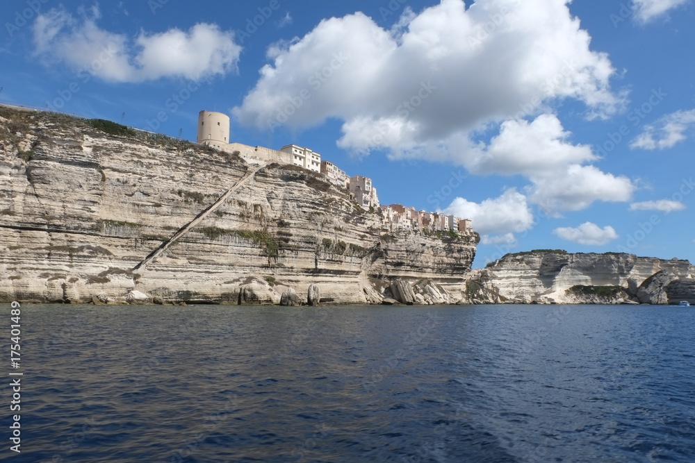 Rocks of Bonifacio in Corsica 
