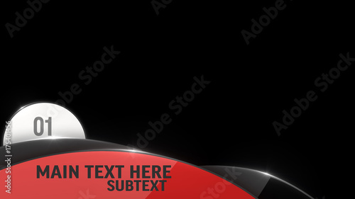 Glossy Circle Lower Third 2