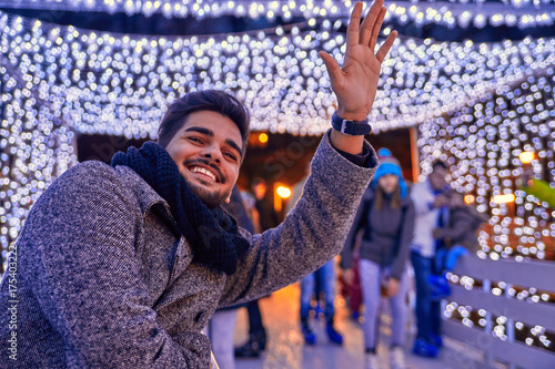 Man On Ice Rink