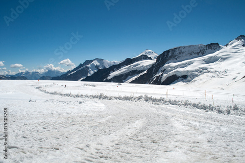 Wallpaper Mural Snowy peaks of Swiss Alpes Torontodigital.ca