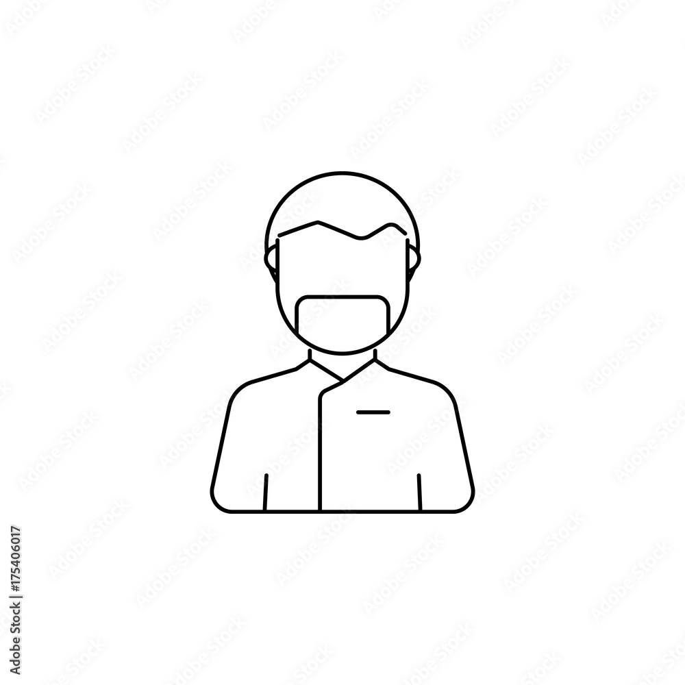 Obraz premium Medical surgery doctor avatar icon