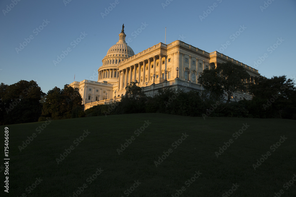 United States Capital building in the afternoon in Washington District of Columbia