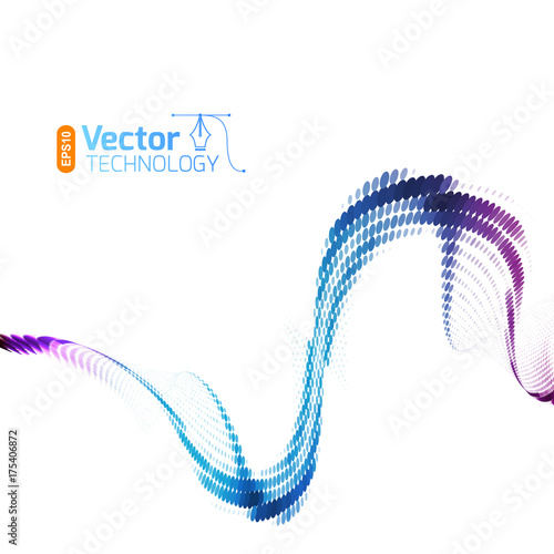 abstract musical wave