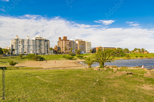 Montevideo Cityscape at Summer Time