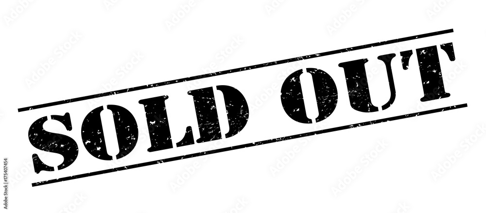 sold out black stamp on white background Stock イラスト | Adobe Stock