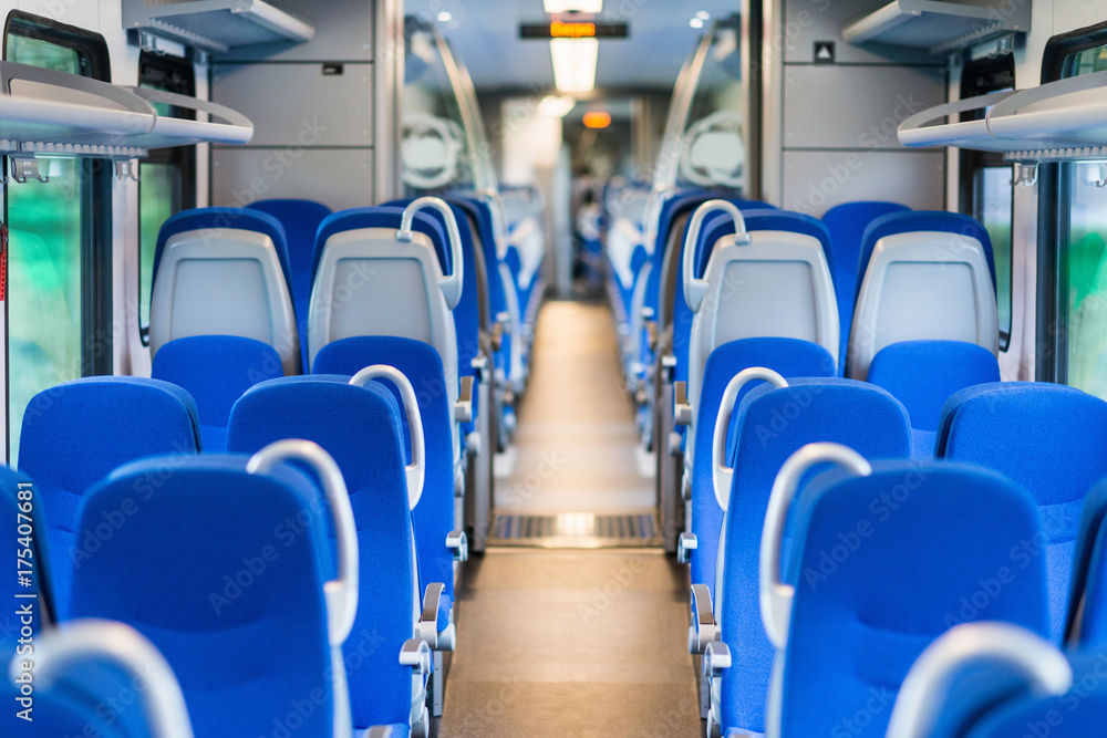 Fototapeta premium New Train Interior