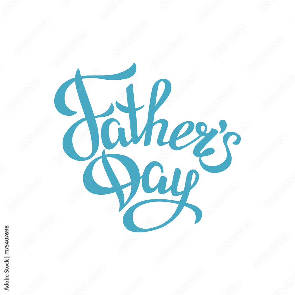 fathers day sign.Hand drawn lettering. Greeting card with calligraphy. fathers day sign.Hand drawn lettering. Greeting card with calligraphy.