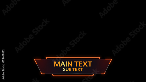 Retro Neon Sign Lower Third