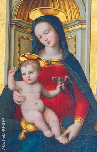 Fotografía Madonna and Child - 16th Century painting