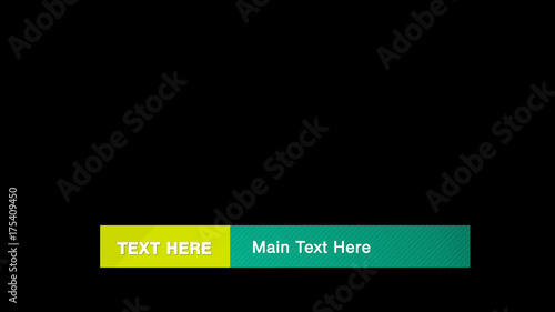 Green and Teal Textured Lower Third