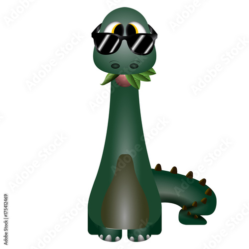 Isolated cute dinosaur