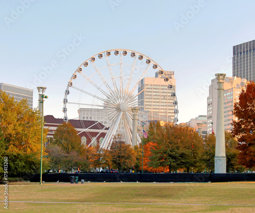 Ferris Wheel in Downtown Atlanta