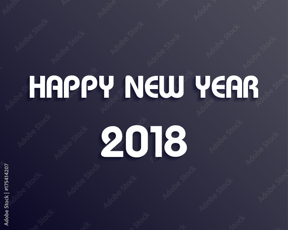 Happy new 2018 year. Greetings card. Colorful design. Vector illustration. Happy new 2018 year. Greetings card. Colorful design. Vector illustration.