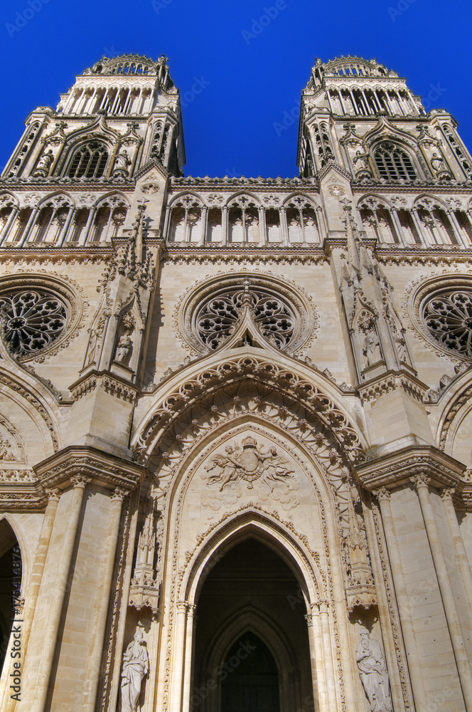 Cathédrale Sainte-Croix (Heiligkreuzkathedrale)  von 1278,  Place du Martroi,  Orléans, Departement Loiret, Frankreich
