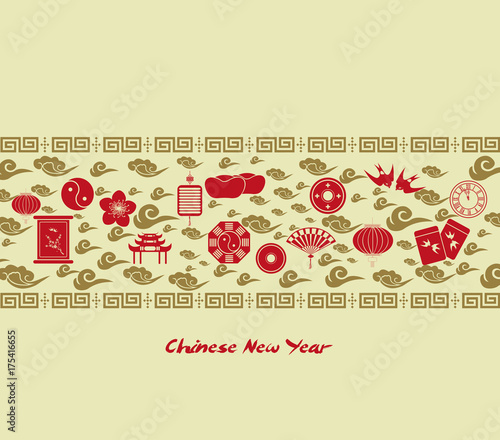Chinese new year greeting card