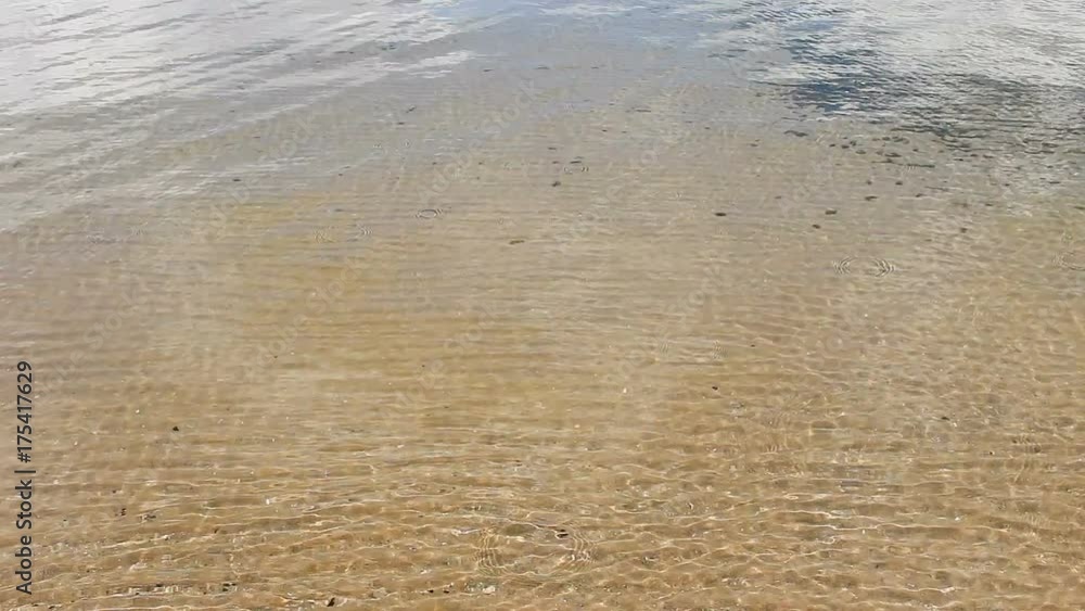 Shallow Water Waves Lake Michigan With Rain Drops Shallow Water Waves Lake Michigan With Rain Drops